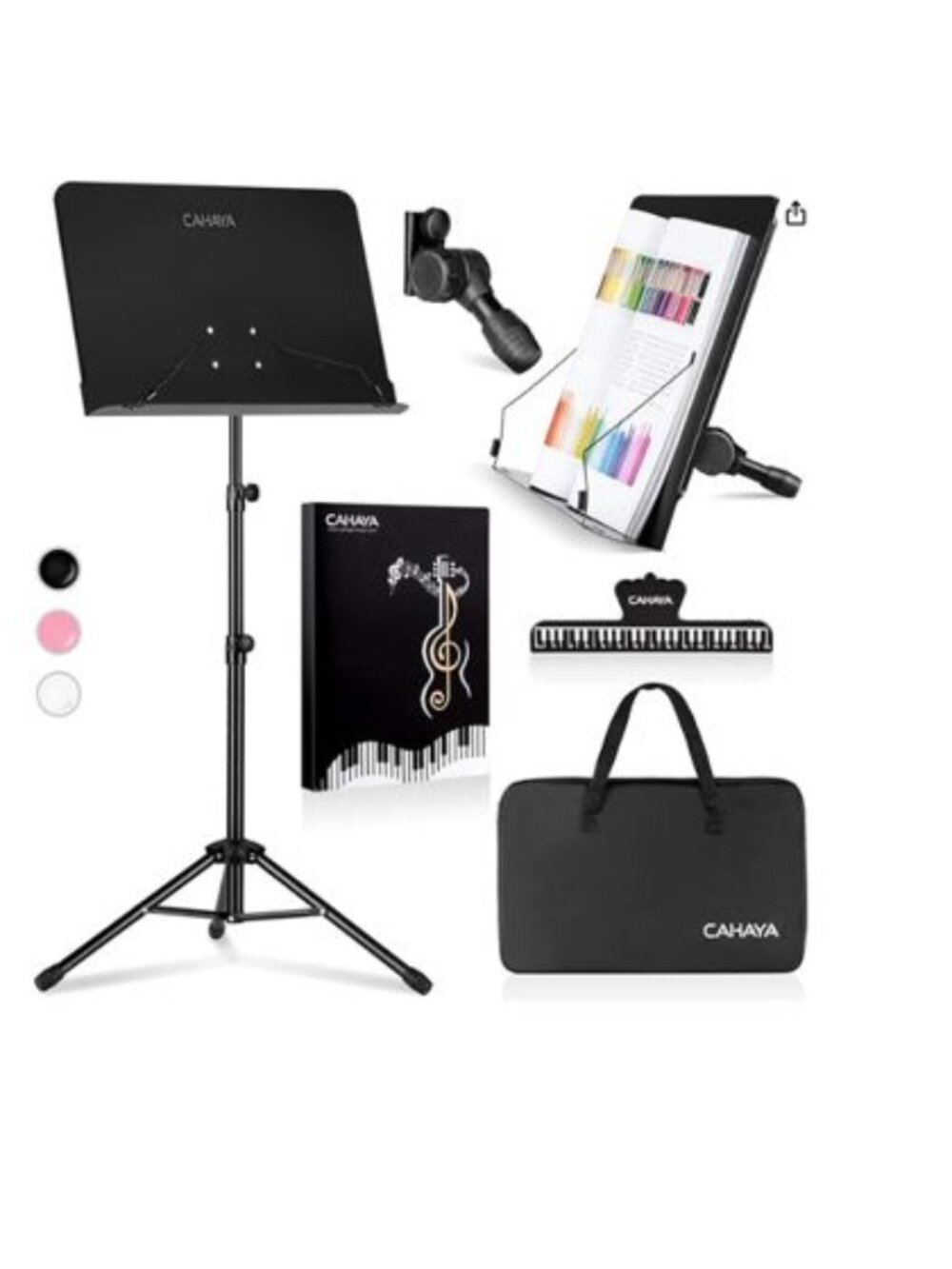 NWOT Cahaya PORTABLE & FOLDABLE Music Stand with Bag & Accessories